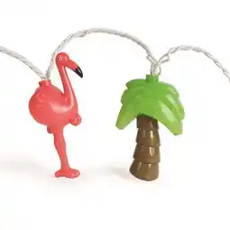 Walmart Camco Party Lights | Flamingos and Palm Trees | Multicolor (42662) offer