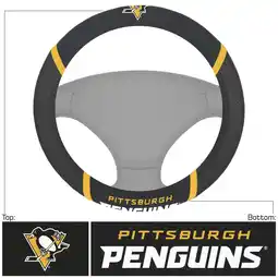 Walmart Fanmats 14885 Pittsburgh Penguins Embroidered Steering Wheel Cover offer