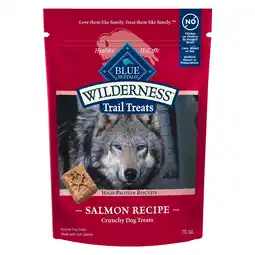 Walmart Blue Buffalo Wilderness Trail Treats Dog Biscuits Crunchy Dog Treats, Salmon, 10-oz Bag offer