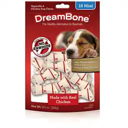 Walmart DreamBone Chews Chicken Mini - 16 CT offer