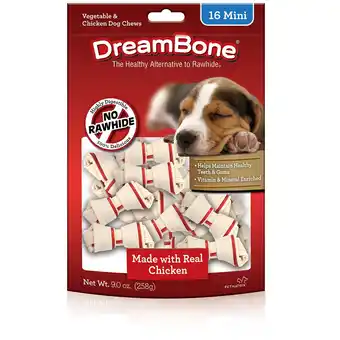 Walmart DreamBone Chews Chicken Mini - 16 CT offer