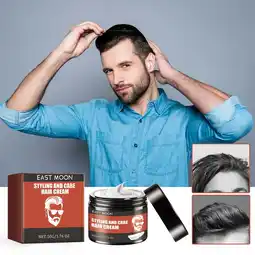 Walmart Yoloke Men's Hair Styling Cream for Short and Long Hair - Ideal Male Grooming and Styling Product offer