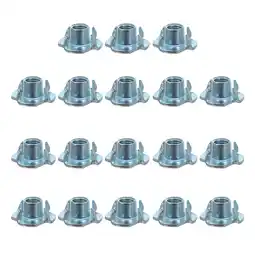 Walmart 18 Pcs Nut Four Claw Nail Home Screw Nut Iron Flange Plate Nut Simple Design Round Base Nut offer