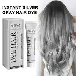 Walmart Yelldesk Temporary Instant Natural Hairstyle Cream Dye, Silver Grey offer