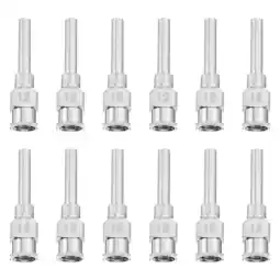 Walmart 12Pcs Dispensing Stainless Steel Tip Lock Applicator Industrial Dispenser for Refilling E- Inks 12G offer