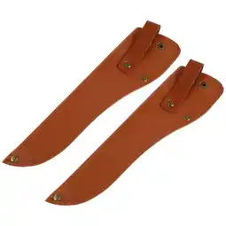 Walmart 2pcs Durable Leather Knives Camping Knives Case Knives Protective Covers offer