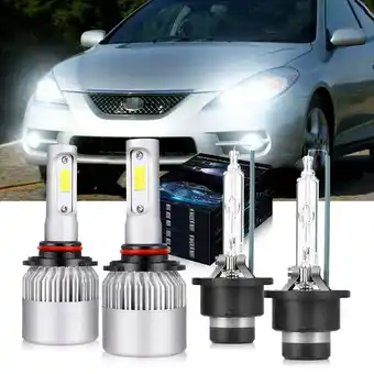 Walmart 9005 D4S Xenon bulbs for 2011-20 Toyota Sienna LED Headlights High Low Beam 4pc offer