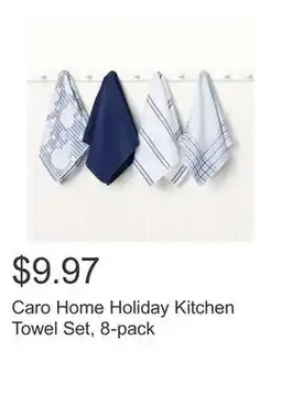 Costco Caro Home Holiday Kitchen Towel Set, 8-pack offer