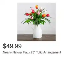 Costco Nearly Natural Faux 23 Tulip Arrangement offer