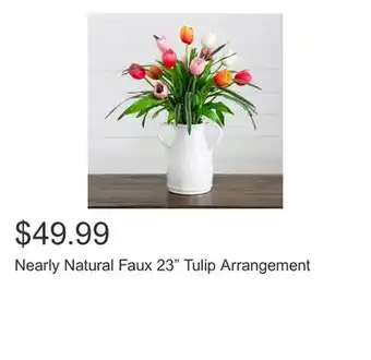 Costco Nearly Natural Faux 23 Tulip Arrangement offer