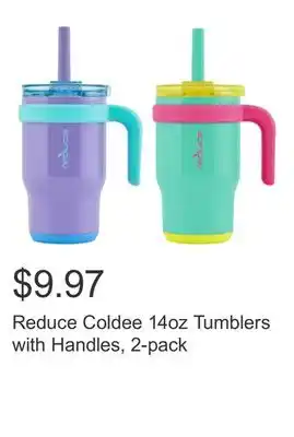 Costco Reduce Coldee 14oz Tumblers with Handles, 2-pack offer