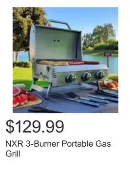 Costco NXR 3-Burner Portable Gas Grill offer