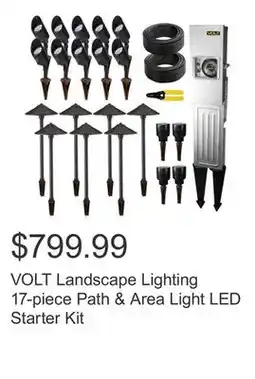 Costco VOLT Landscape Lighting 17-piece Path & Area Light LED Starter Kit offer