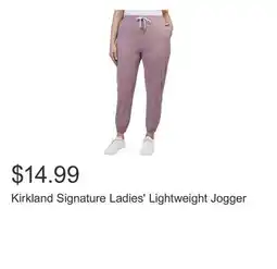 Costco Kirkland Signature Ladies' Lightweight Jogger offer