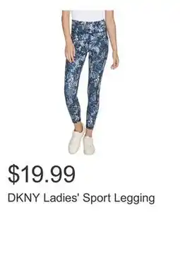 Costco DKNY Ladies' Sport Legging offer