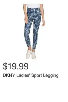 Costco DKNY Ladies' Sport Legging offer