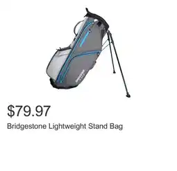 Costco Bridgestone Lightweight Stand Bag offer