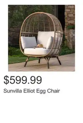 Costco Sunvilla Elliot Egg Chair offer