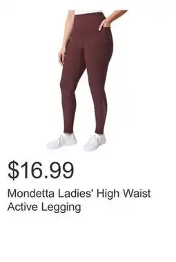 Costco Mondetta Ladies' High Waist Active Legging offer