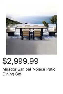 Costco Mirador Sanibel 7-piece Patio Dining Set offer