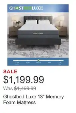 Costco Ghostbed Luxe 13 Memory Foam Mattress offer