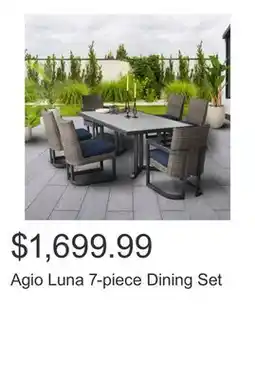 Costco Agio Luna 7-piece Dining Set offer