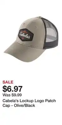 Cabela's Cabela's Lockup Logo Patch Cap - Olive/Black offer