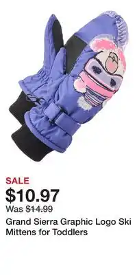 Cabela's Grand Sierra Graphic Logo Ski Mittens for Toddlers offer