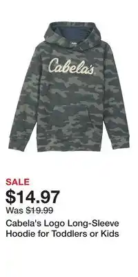 Cabela's Cabela's Logo Long-Sleeve Hoodie for Toddlers or Kids offer