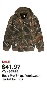 Cabela's Bass Pro Shops Workwear Jacket for Kids offer