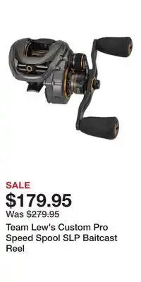 Cabela's Team Lew's Custom Pro Speed Spool SLP Baitcast Reel offer