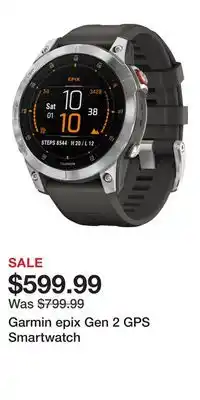 Cabela's Garmin epix Gen 2 GPS Smartwatch offer