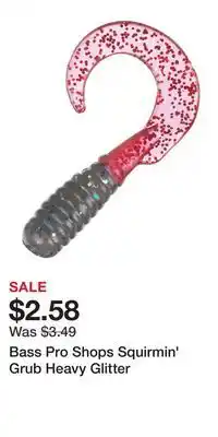 Cabela's Bass Pro Shops Squirmin' Grub Heavy Glitter offer