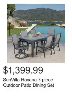 Costco SunVilla Havana 7-piece Outdoor Patio Dining Set offer