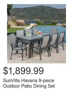 Costco SunVilla Havana 9-piece Outdoor Patio Dining Set offer