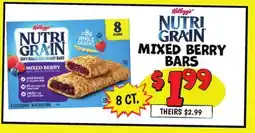 Ollie's NUTRI GRAIN MIXED BERRY BARS offer