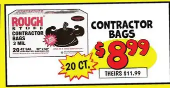 Ollie's CONTRACTOR BAGS offer