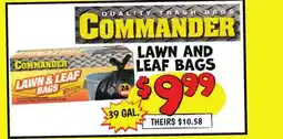 Ollie's LAWN AND LEAF BAGS offer