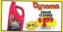 Ollie's DYNAMO DRAIN CLEANER offer