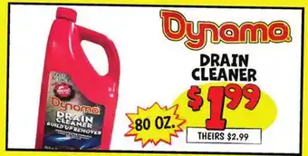 Ollie's DYNAMO DRAIN CLEANER offer