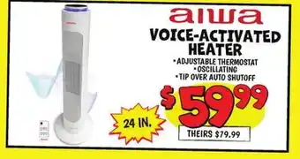 Ollie's AIWA VOICE-ACTIVATED HEATER offer