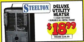 Ollie's STEELTON DELUXE UTILITY HEATER offer