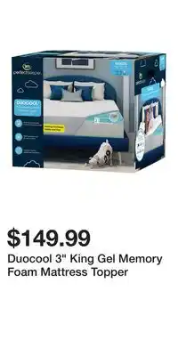 Big Lots Duocool 3 King Gel Memory Foam Mattress Topper offer