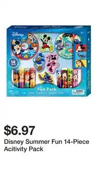 Big Lots Disney Summer Fun 14-Piece Acitivity Pack offer