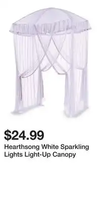 Big Lots Hearthsong White Sparkling Lights Light-Up Canopy offer