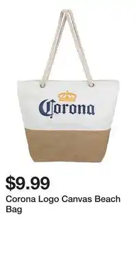 Big Lots Corona Logo Canvas Beach Bag offer