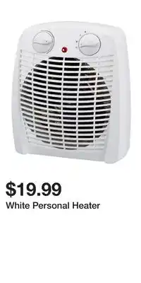 Big Lots White Personal Heater offer