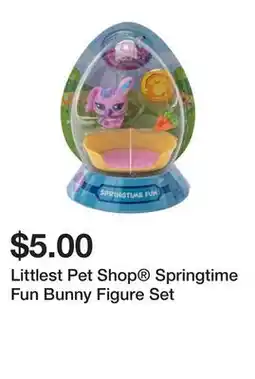 Five Below Littlest Pet Shop Springtime Fun Bunny Figure Set offer