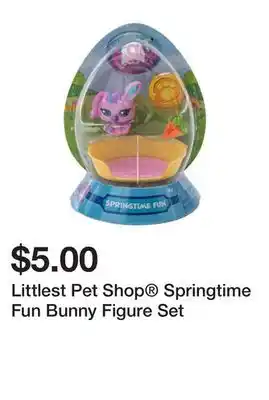 Five Below Littlest Pet Shop Springtime Fun Bunny Figure Set offer