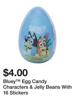 Five Below Bluey Egg Candy Characters & Jelly Beans With 16 Stickers offer